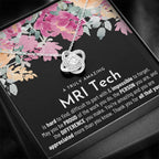 Gift For Female MRI Tech, MRI Tech Retirement Gift, MRI Tech Appreciation Gift, Birthday, Love Knot Necklace