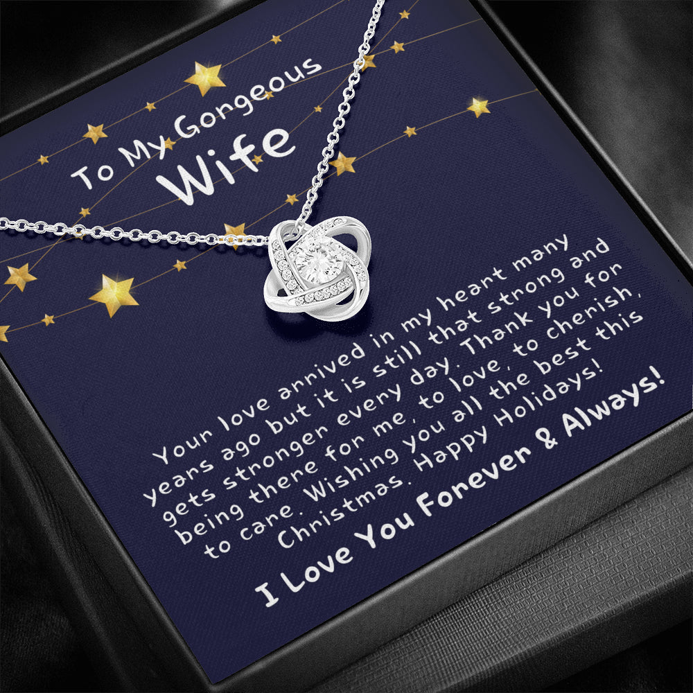 Christmas Gift for Wife, Christmas Gift for Her, Heart Necklace for Wife, Christmas Present for Wife, Christmas Gift Ideas for Wife