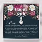 Mother's 65th Birthday Gift | Gift for Mom on her birthday | Gift For Mom from Daughter | Mom Necklace | Best Mom Gift Message Card