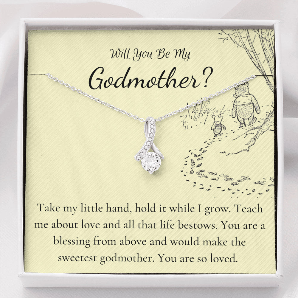 god mother necklace yellow