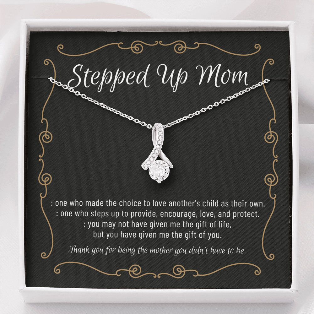 Stepmom Necklace, Stepmom Birthday Gift Idea, Meaningful Stepmom Gift, Thank You Stepmom, Unbiological Mom Gift, Bonus Mom Necklace4 ALLURING BEAUTY Necklace
