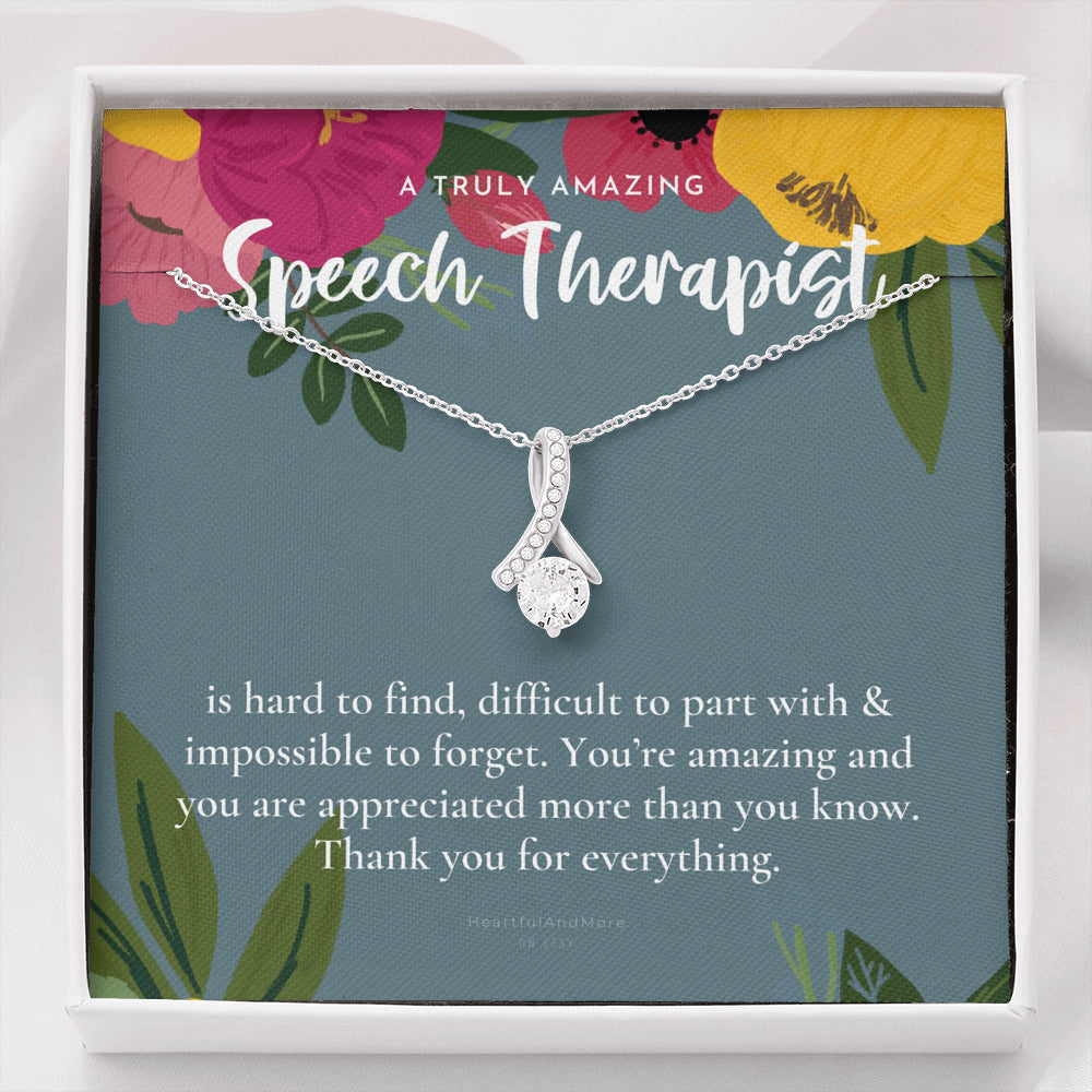 Speech Therapist Gift, Amazing Speech Therapist Gift Necklace, Language Pathologist, Gift for Speech Pathologist