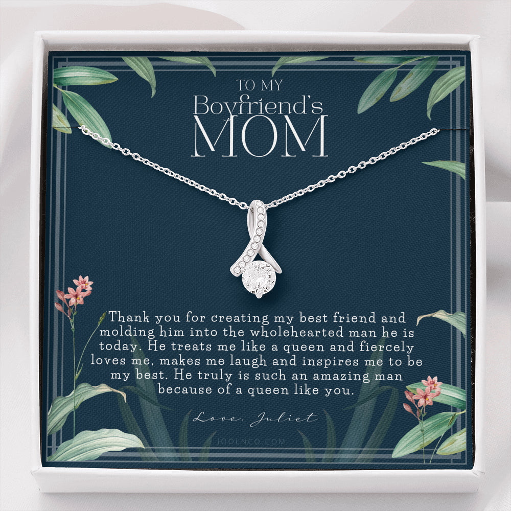 Gift for boyfriend's mom | Boyfriend's Mom Necklace | To my boyfriend’s Mom Gift | Mother’s day gift for Boyfriend's Mom