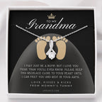 New Grandma Gift | Mom to Grandma Necklace | Pregnancy Announcement Grandparent | First Time Grandma Gifts | New Grandma Necklace