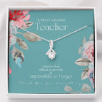 Teacher Gift, Gift for Teacher Necklace, A Truly Amazing Teacher Appreciation Gift