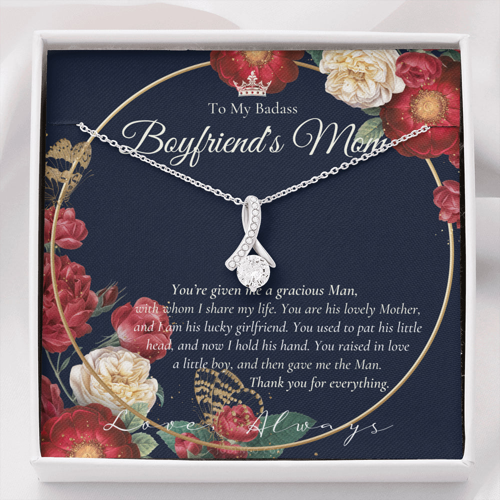 ALLURING BEAUTY Necklace | Gift for boyfriend's mom | Boyfriend's Mom Necklace | To my boyfriend’s Mom Gift | Mother’s day gift for Boyfriend's Mom