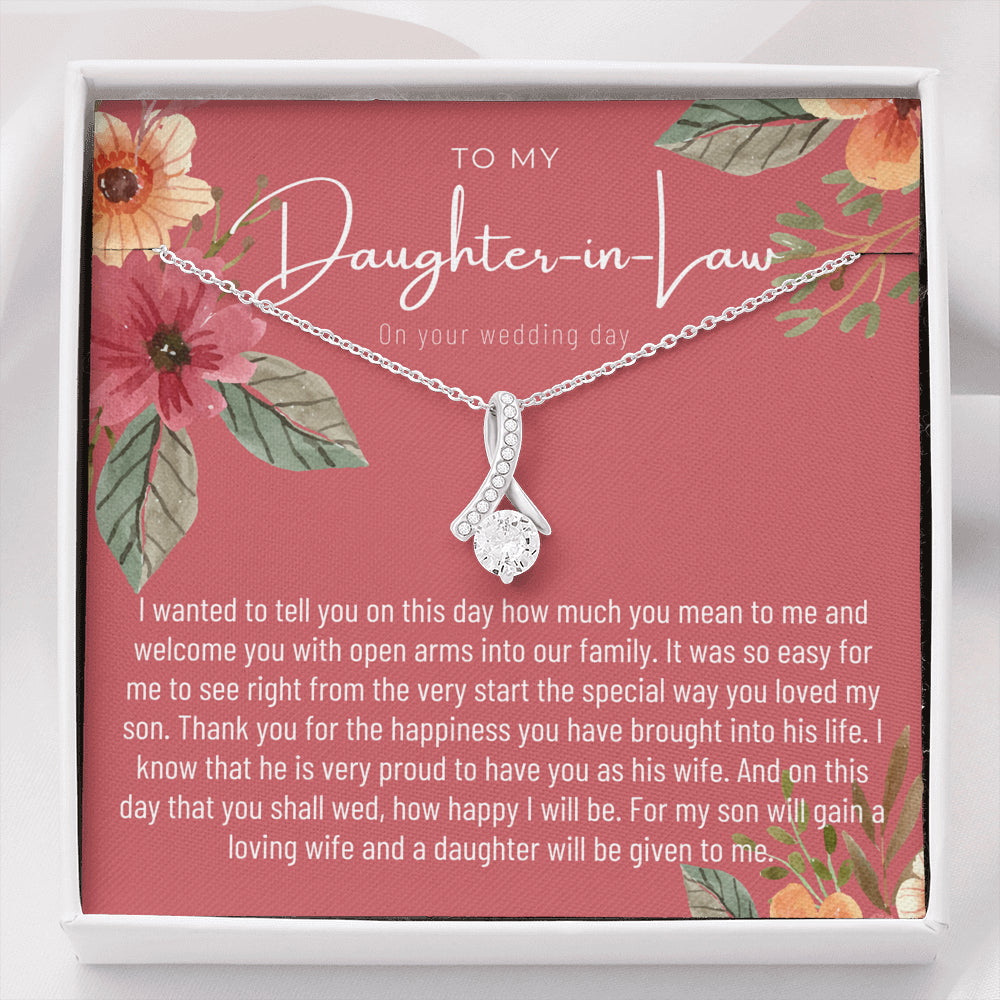 Daughter In Law Gift on Wedding Day, Future Daughter In Law, Wedding Gift, Bride Gift from Mother In Law, Daughter-In-Law Jewelry