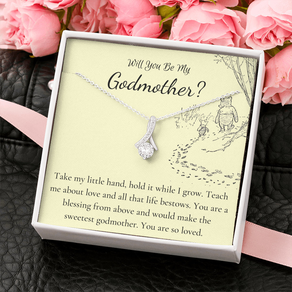 god mother necklace yellow