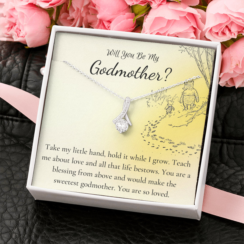 god mother necklace yellow