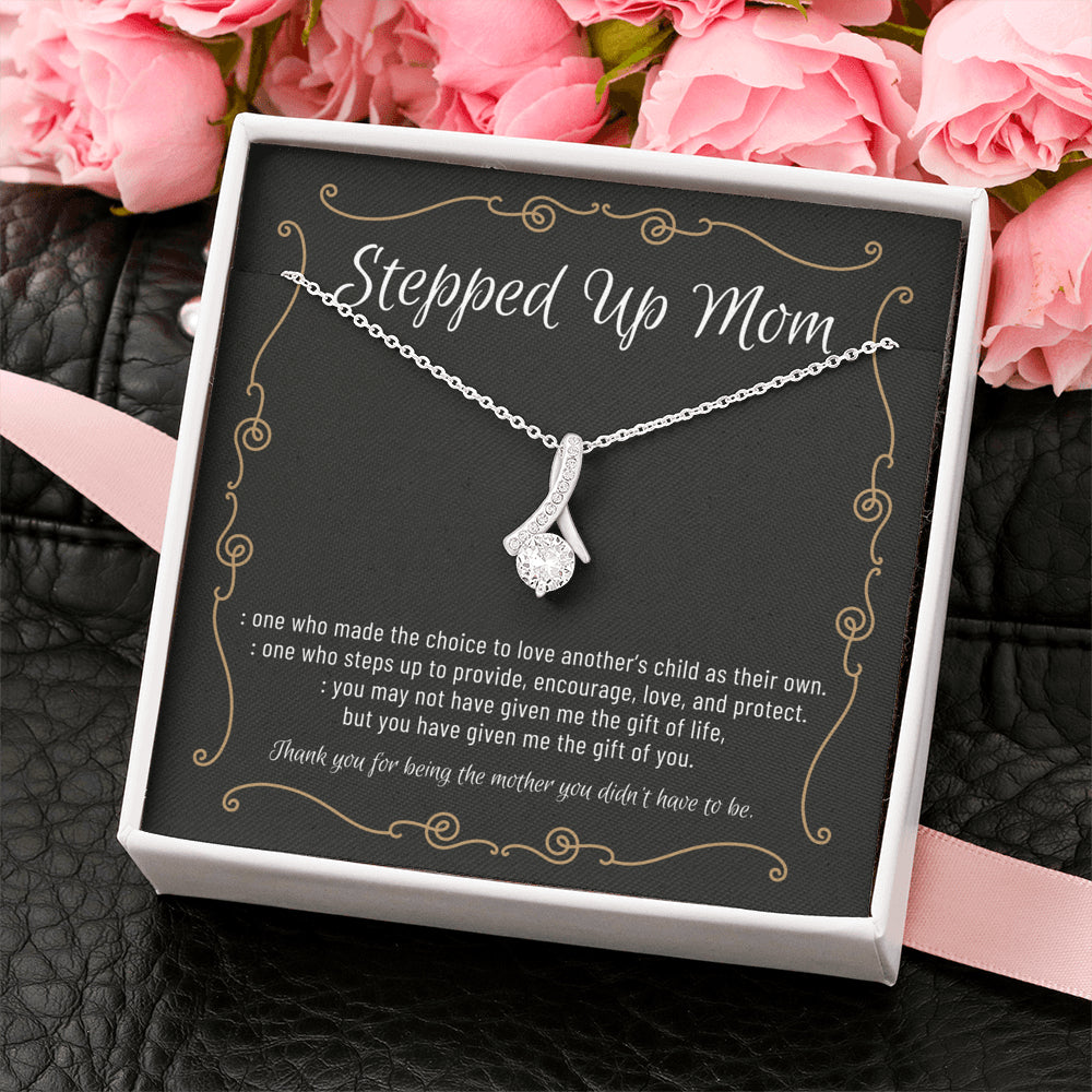 Stepmom Necklace, Stepmom Birthday Gift Idea, Meaningful Stepmom Gift, Thank You Stepmom, Unbiological Mom Gift, Bonus Mom Necklace4 ALLURING BEAUTY Necklace