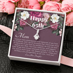 Mother's 65th Birthday Gift | Gift for Mom on her birthday | Gift For Mom from Daughter | Mom Necklace | Best Mom Gift Message Card