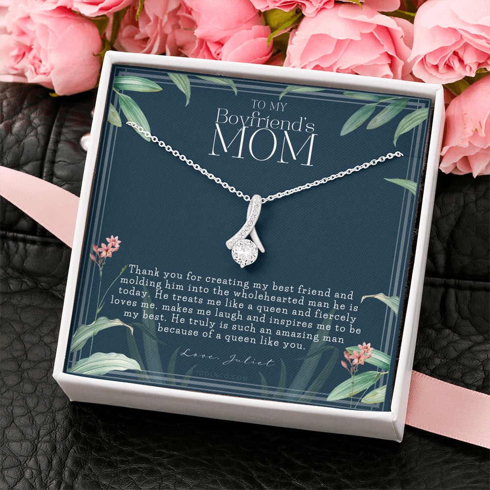 Gift for boyfriend's mom | Boyfriend's Mom Necklace | To my boyfriend’s Mom Gift | Mother’s day gift for Boyfriend's Mom