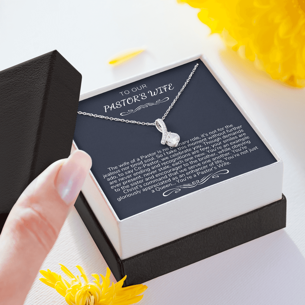 Pastor's Wife Appreciation Gift Necklace, Bible Study Gift, Christmas Present For Pastor's Wife, Best Preacher Wife Gift, Priest Wife Gift
