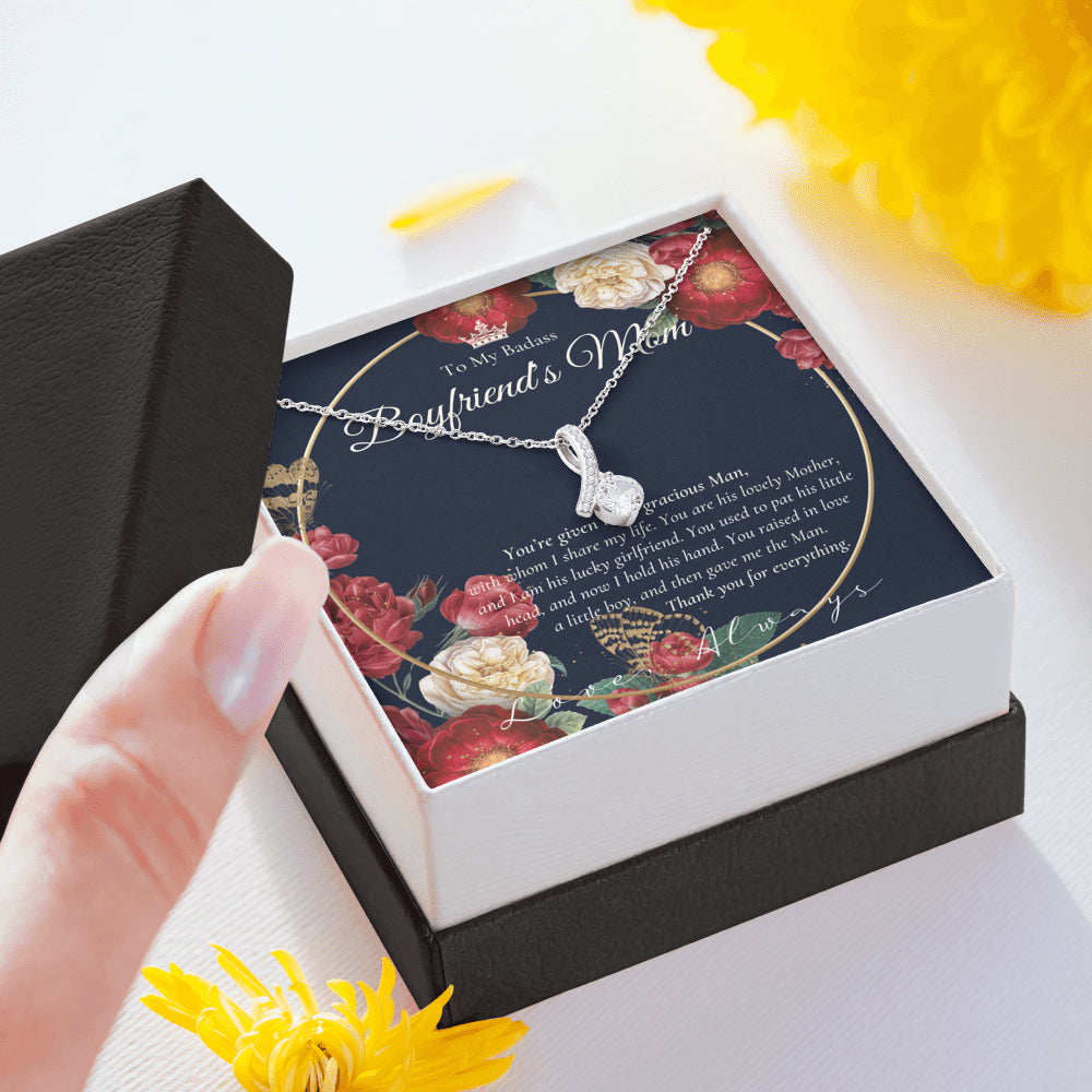 ALLURING BEAUTY Necklace | Gift for boyfriend's mom | Boyfriend's Mom Necklace | To my boyfriend’s Mom Gift | Mother’s day gift for Boyfriend's Mom