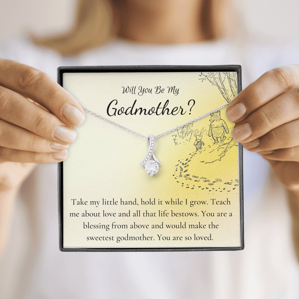 god mother necklace yellow