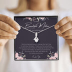 Gift for Mom on Wedding Day, Gift for Mom on Wedding Day, Mother of the Bride Necklace, Bride to Mom Gift, Wedding Gift for Mom