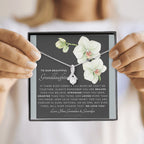 ALLURING BEAUTY Necklace, Gift for Granddaughter from Grandma & Grandpa, To Our Granddaughter, Live Your Dreams, Birthday, Graduation, Christmas