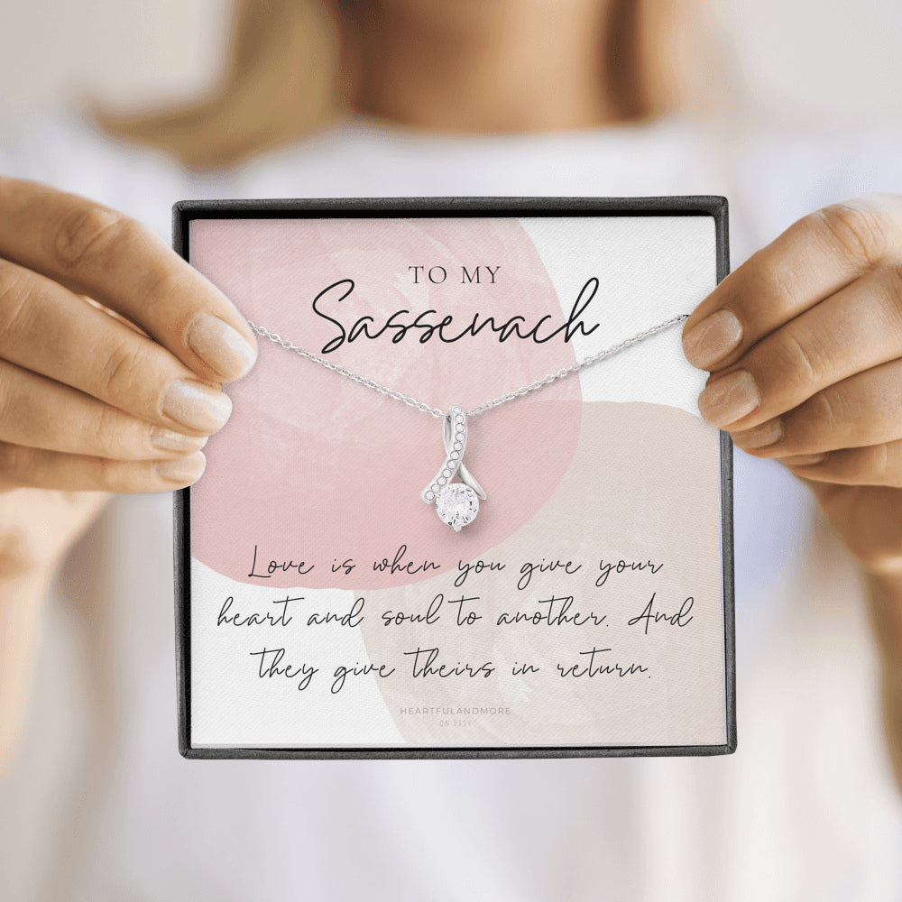 To My Sassenach, Outlander Gift, Outlander Gift Box, Outlander Jewelry, Outlander Gift For Wife, Outlander Charm, Outlander Necklace