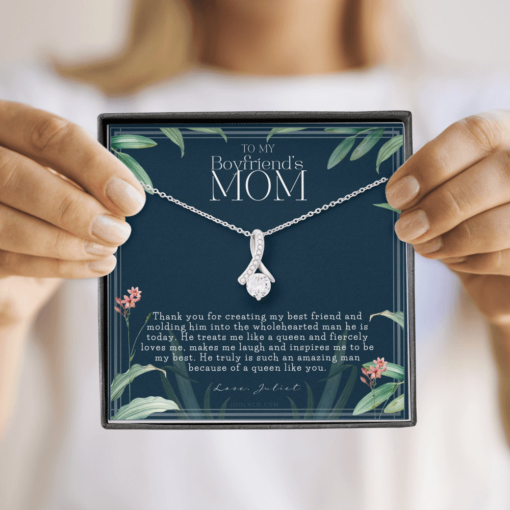Gift for boyfriend's mom | Boyfriend's Mom Necklace | To my boyfriend’s Mom Gift | Mother’s day gift for Boyfriend's Mom