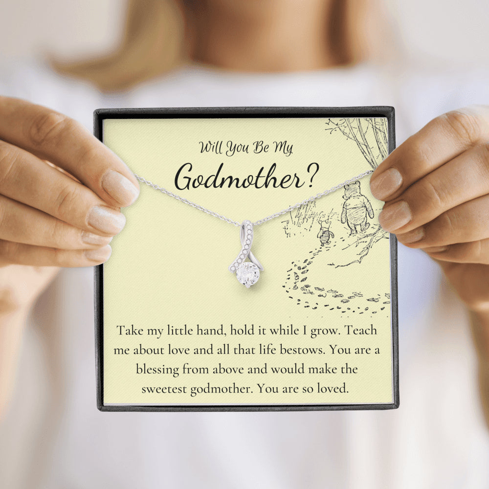 god mother necklace yellow