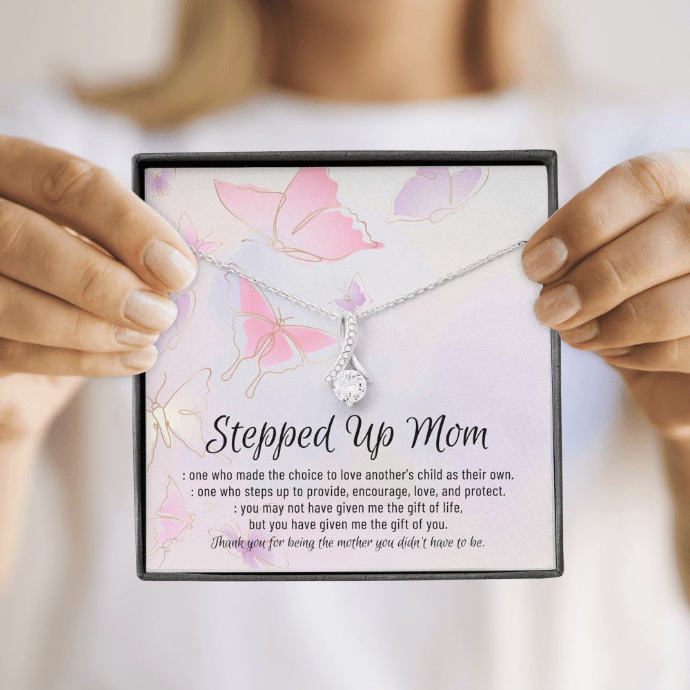 Stepmom Necklace, Stepmom Birthday Gift Idea, Meaningful Stepmom Gift, Thank You Stepmom, Unbiological Mom Gift, Bonus Mom Necklace