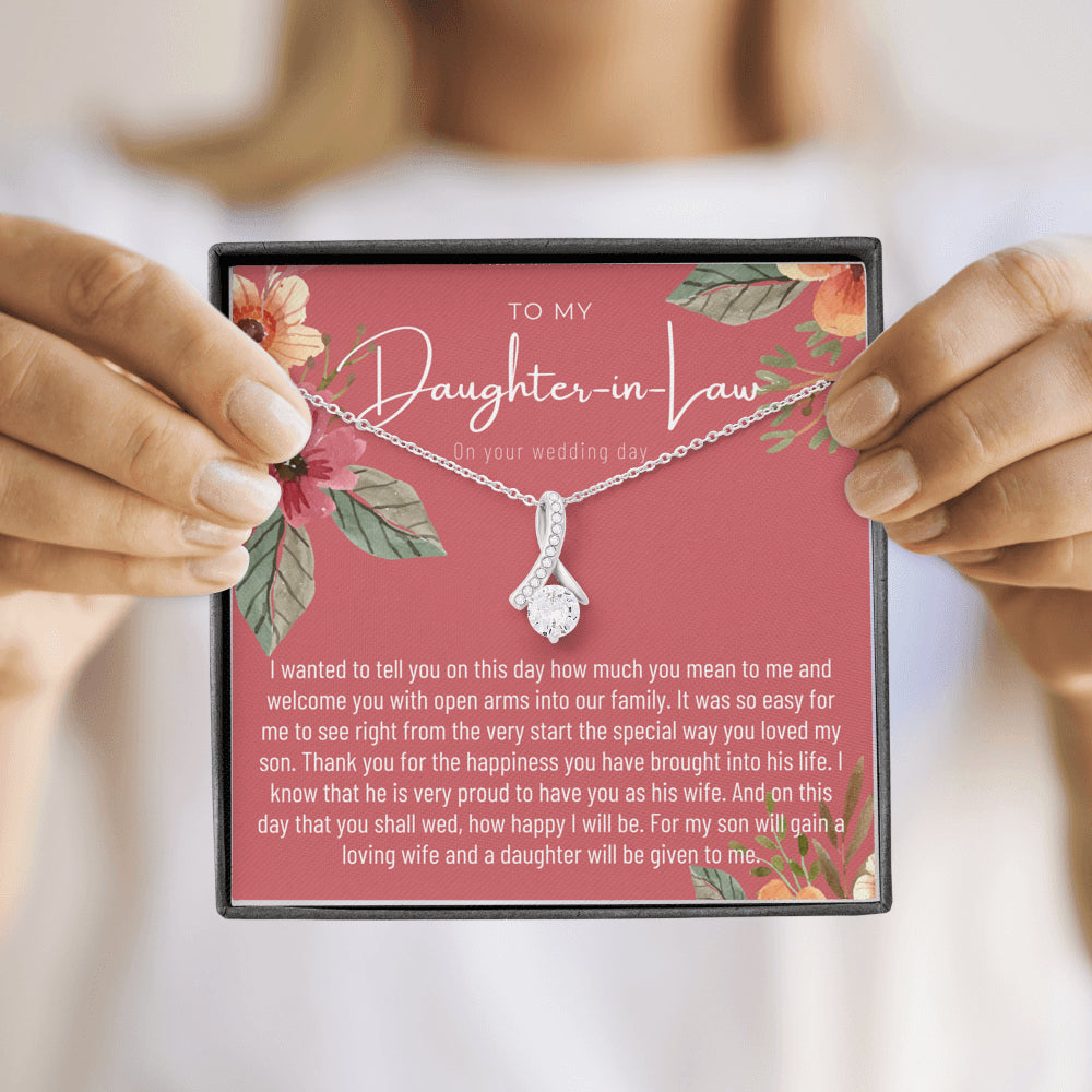 Daughter In Law Gift on Wedding Day, Future Daughter In Law, Wedding Gift, Bride Gift from Mother In Law, Daughter-In-Law Jewelry