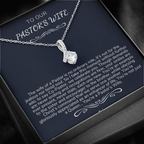 Pastor's Wife Appreciation Gift Necklace, Bible Study Gift, Christmas Present For Pastor's Wife, Best Preacher Wife Gift, Priest Wife Gift
