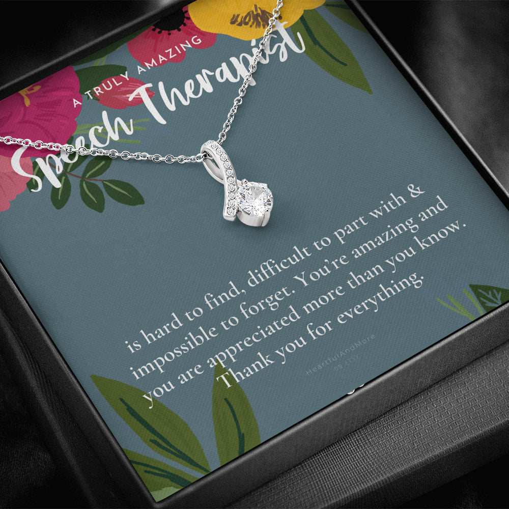 Speech Therapist Gift, Amazing Speech Therapist Gift Necklace, Language Pathologist, Gift for Speech Pathologist