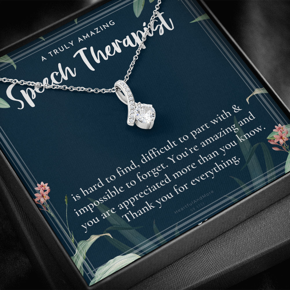 Speech Therapist Gift, Amazing Speech Therapist Gift Necklace, Language Pathologist, Gift for Speech Pathologist