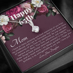 Mother's 65th Birthday Gift | Gift for Mom on her birthday | Gift For Mom from Daughter | Mom Necklace | Best Mom Gift Message Card