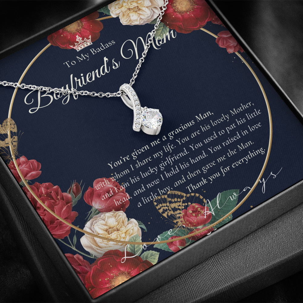 ALLURING BEAUTY Necklace | Gift for boyfriend's mom | Boyfriend's Mom Necklace | To my boyfriend’s Mom Gift | Mother’s day gift for Boyfriend's Mom