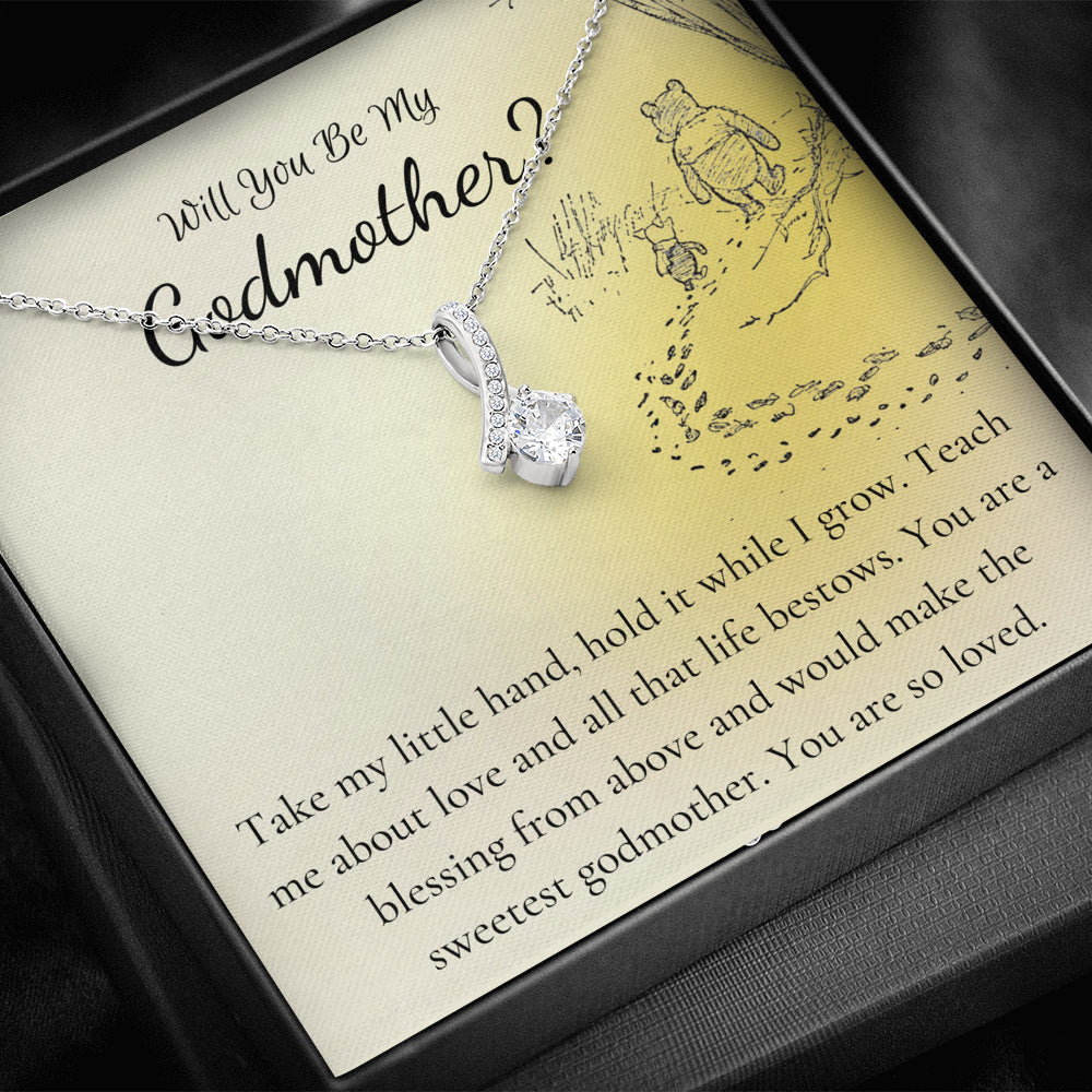 god mother necklace yellow