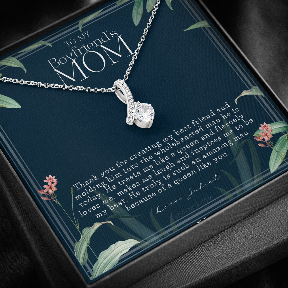 Gift for boyfriend's mom | Boyfriend's Mom Necklace | To my boyfriend’s Mom Gift | Mother’s day gift for Boyfriend's Mom