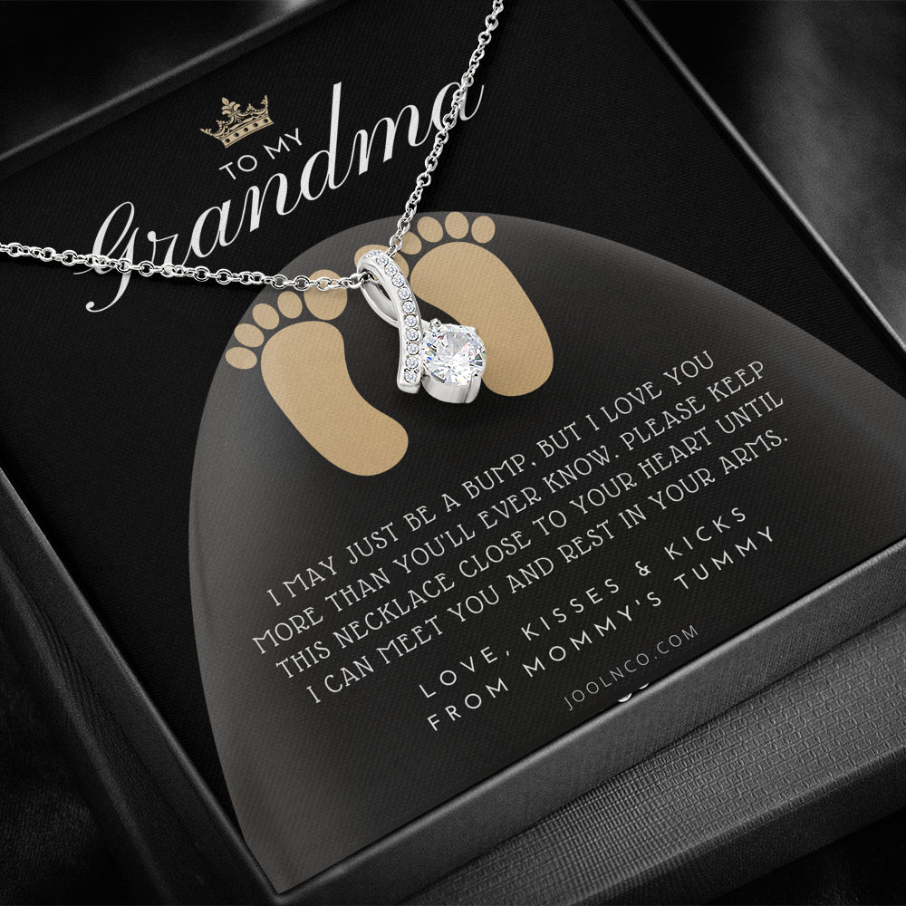 New Grandma Gift | Mom to Grandma Necklace | Pregnancy Announcement Grandparent | First Time Grandma Gifts | New Grandma Necklace