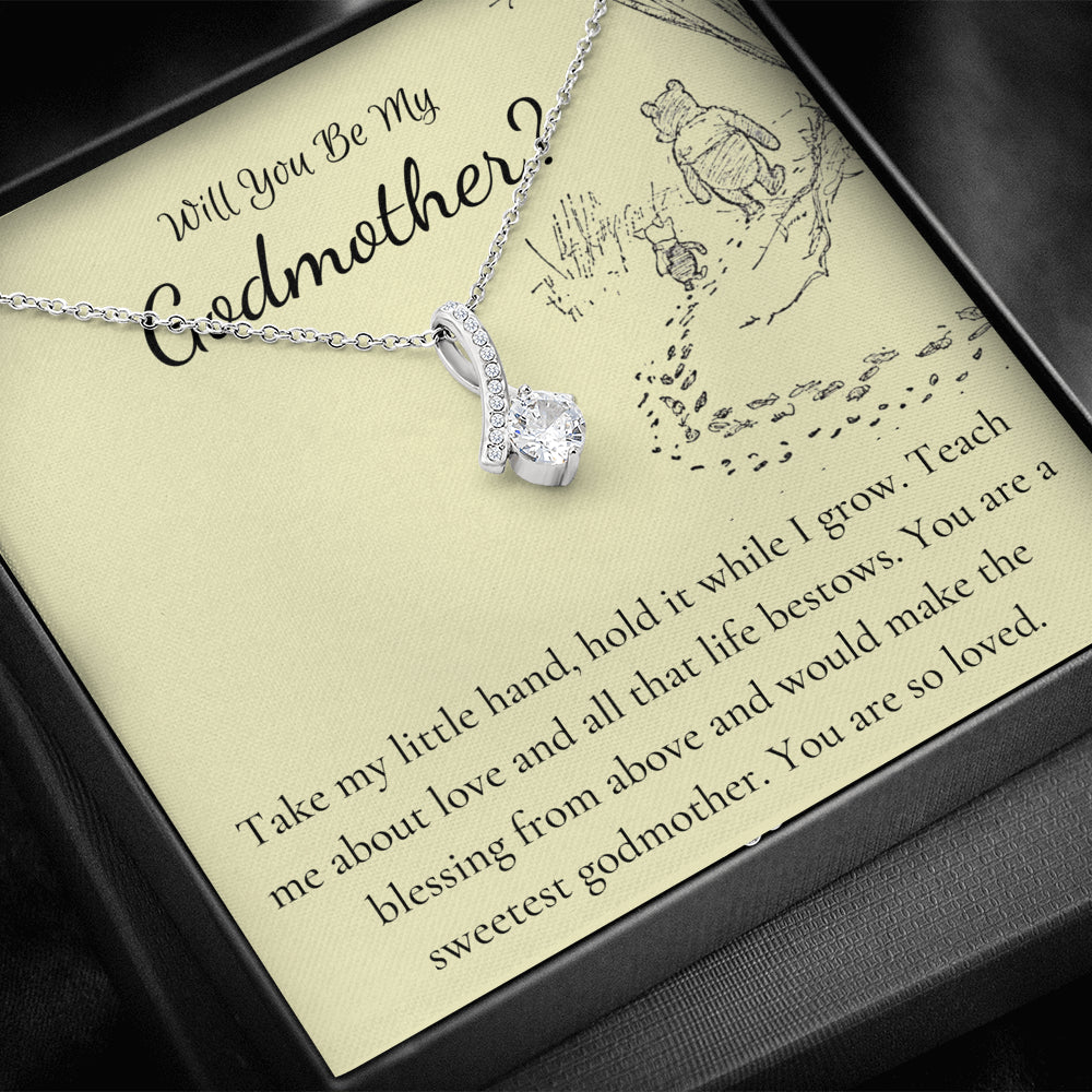 god mother necklace yellow