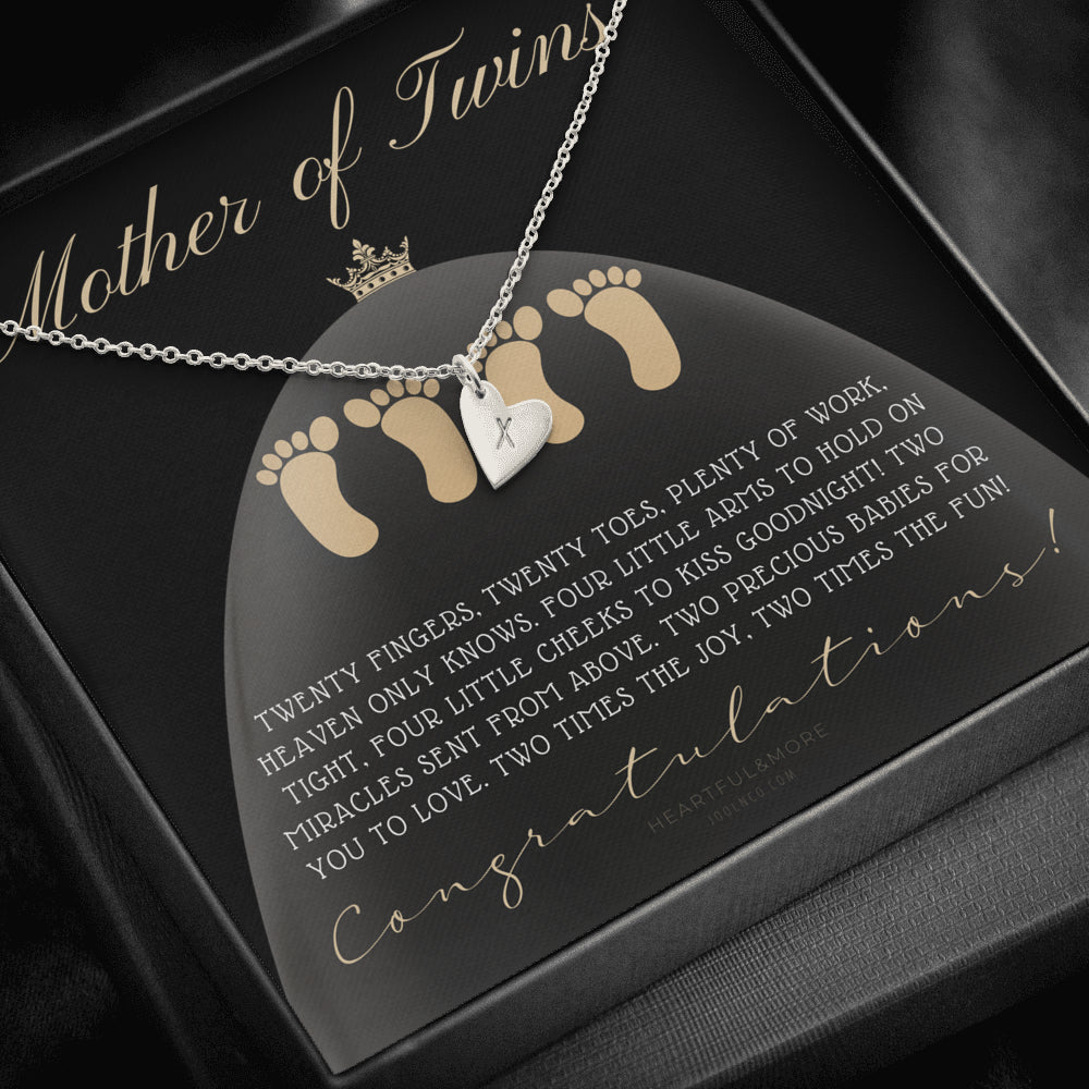 Mom Of Twins Gift, Jewelry For Mother Of Twins, Parents of Twins, Best Gift For New Mom of Twins, Birthday Gift For Mom of Twins Necklace