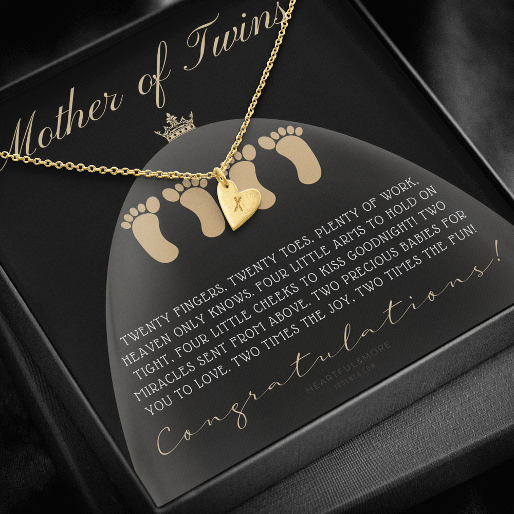 Mom Of Twins Gift, Jewelry For Mother Of Twins, Parents of Twins, Best Gift For New Mom of Twins, Birthday Gift For Mom of Twins Necklace