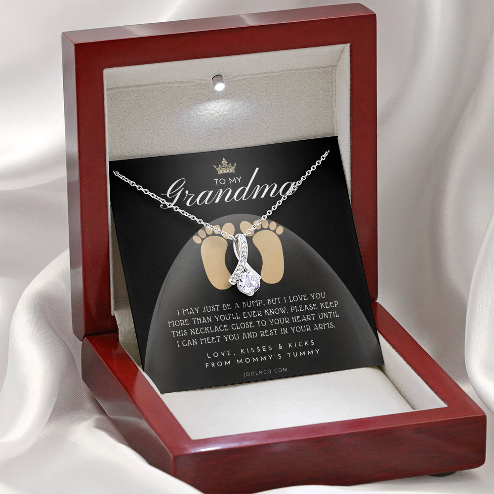 New Grandma Gift | Mom to Grandma Necklace | Pregnancy Announcement Grandparent | First Time Grandma Gifts | New Grandma Necklace