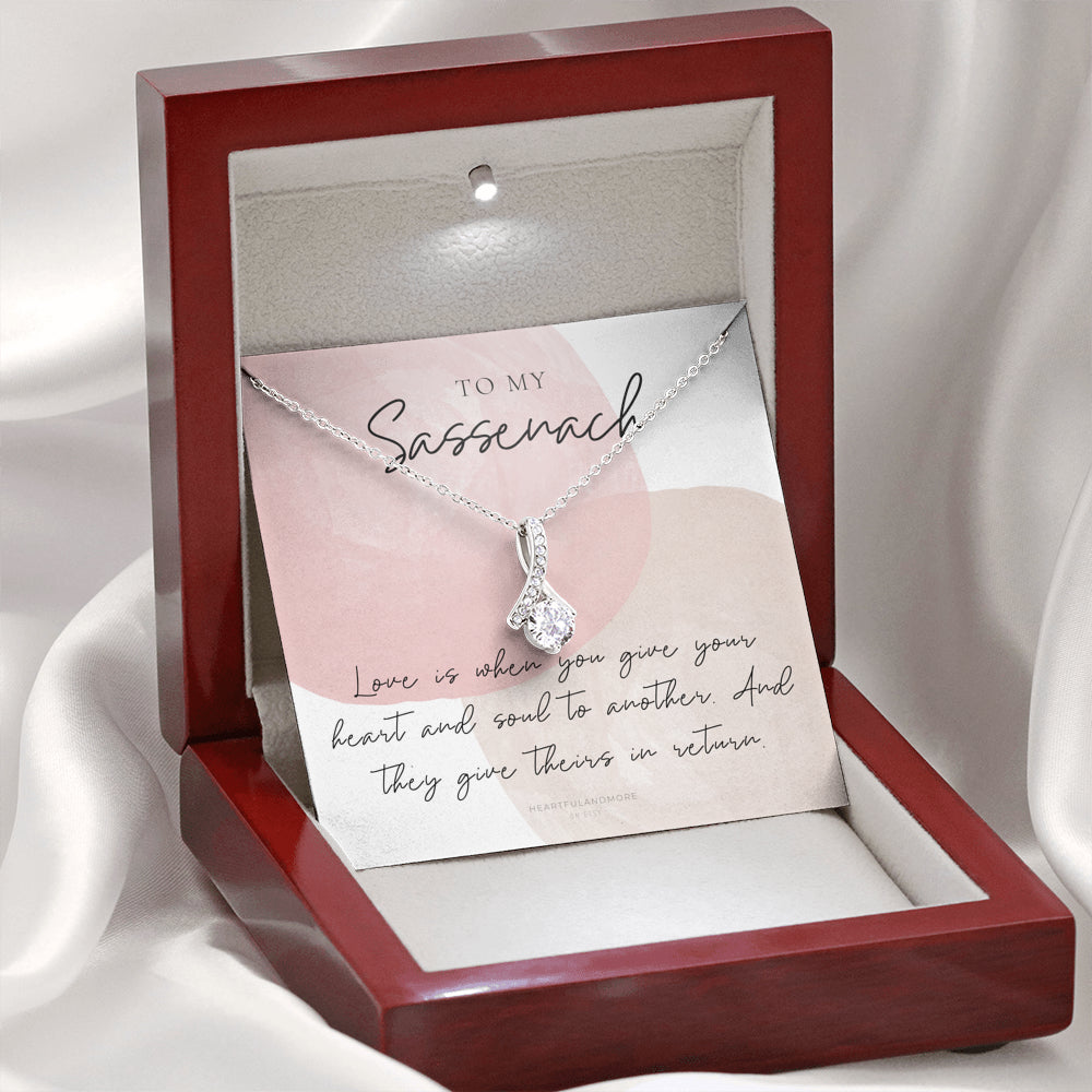To My Sassenach, Outlander Gift, Outlander Gift Box, Outlander Jewelry, Outlander Gift For Wife, Outlander Charm, Outlander Necklace