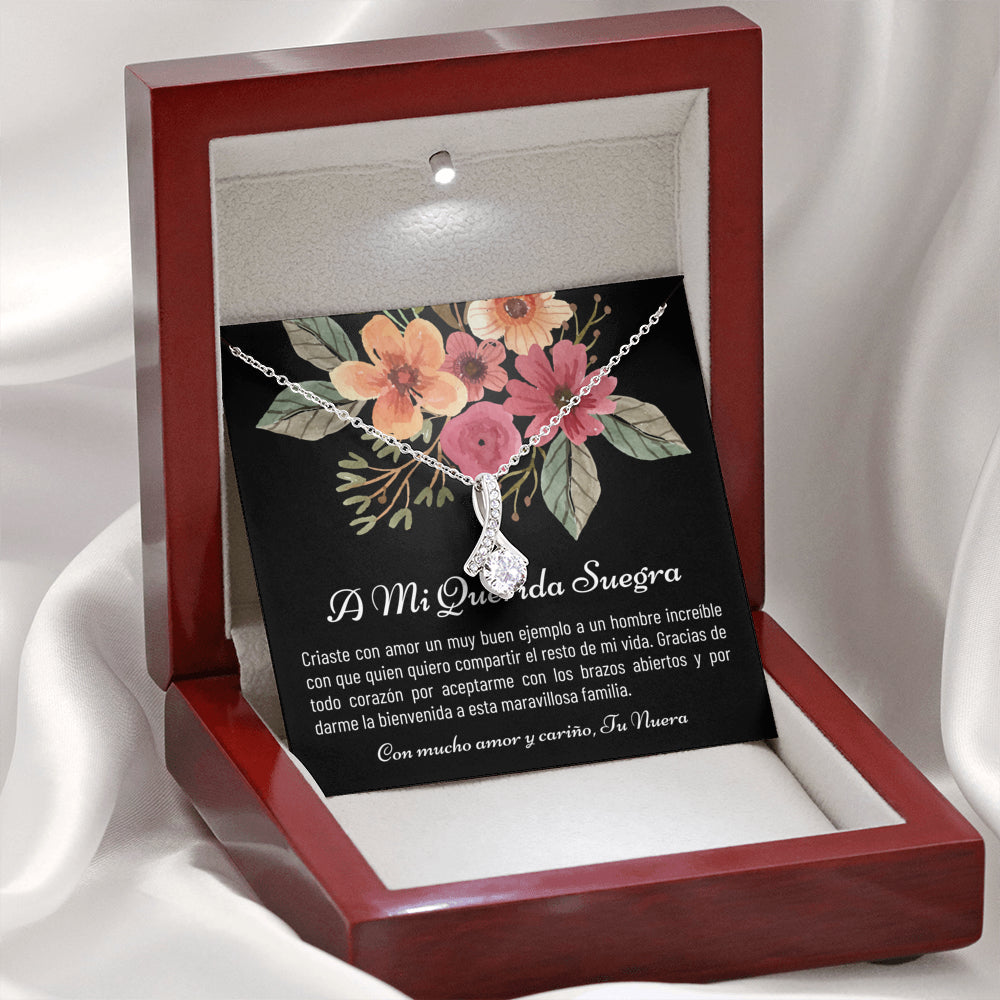 Suegra Gift, Suegra Necklace, spanish mom in law, mom in law gift, suegra necklace gift, suegra, Nuera A Suegra, from daughter in law, spanish wedding, Mi Suegra, Para Mi Suegra, suegra jewelry, Spanish wedding gift