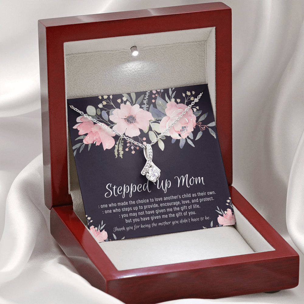 Stepmom Necklace, Stepmom Birthday Gift Idea, Meaningful Stepmom Gift, Thank You Stepmom, Unbiological Mom Gift, Bonus Mom Necklace