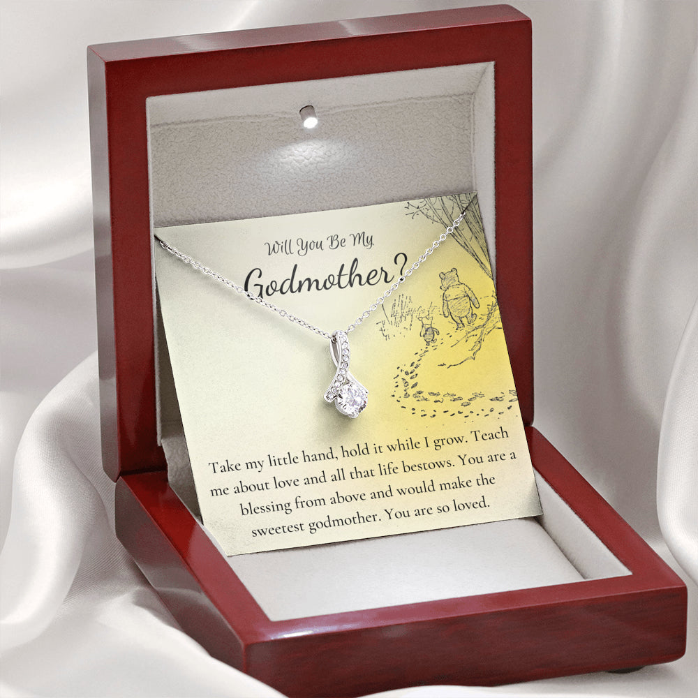 god mother necklace yellow