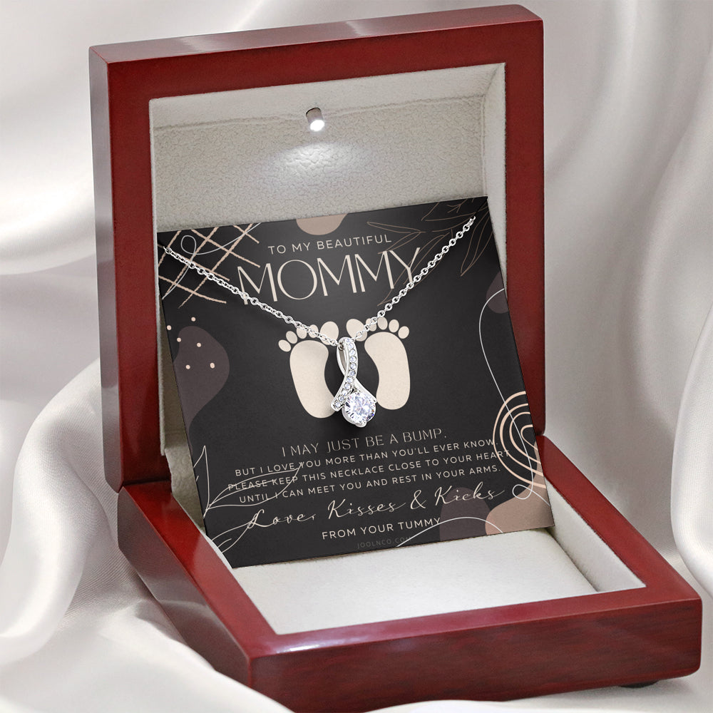 Mom to be gift | New Mommy Gift Necklace | Pregnant Wife Gift | I May Just Be A Bump But I Love You | To mummy from bump | To Mommy to be