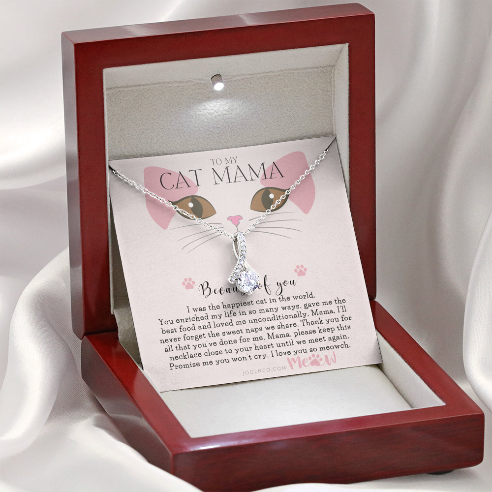 To My Cat Mama, Cat loss gifts, Rainbow Bridge Cat, Pet sympathy gift, Cat loss necklace, Until We Meet Again Necklace, Loss of Cat memorial necklace