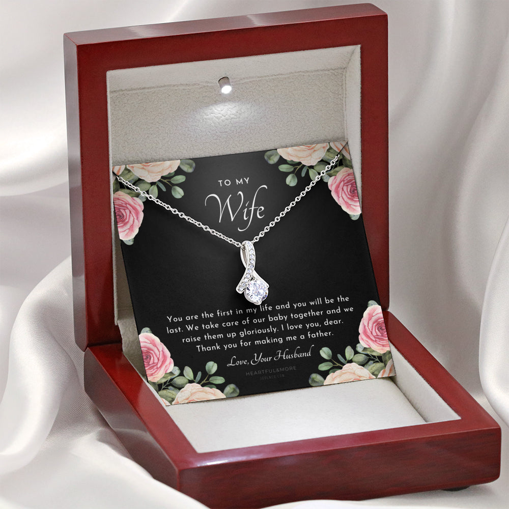 ALLURING BEAUTY Necklace, Postpartum Gift for Wife, Gift for Wife Post Pregnancy, Becoming A Mother Gift, Gift For Wife Birth, Wife After Pregnancy Necklace, Wife Becoming A Mom