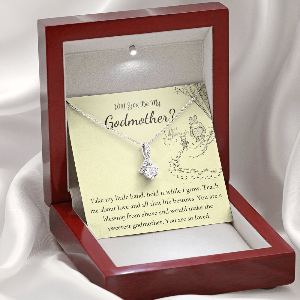 god mother necklace yellow