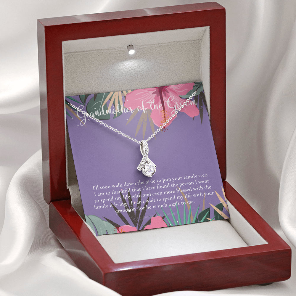 Grandmother of the Groom Gift Necklace, Grandma Wedding Gift, Nana, Bridal Shower, Rehearsal Dinner, Thank You Gift