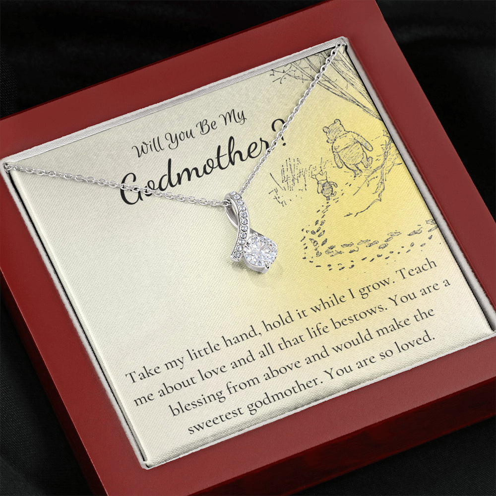 god mother necklace yellow