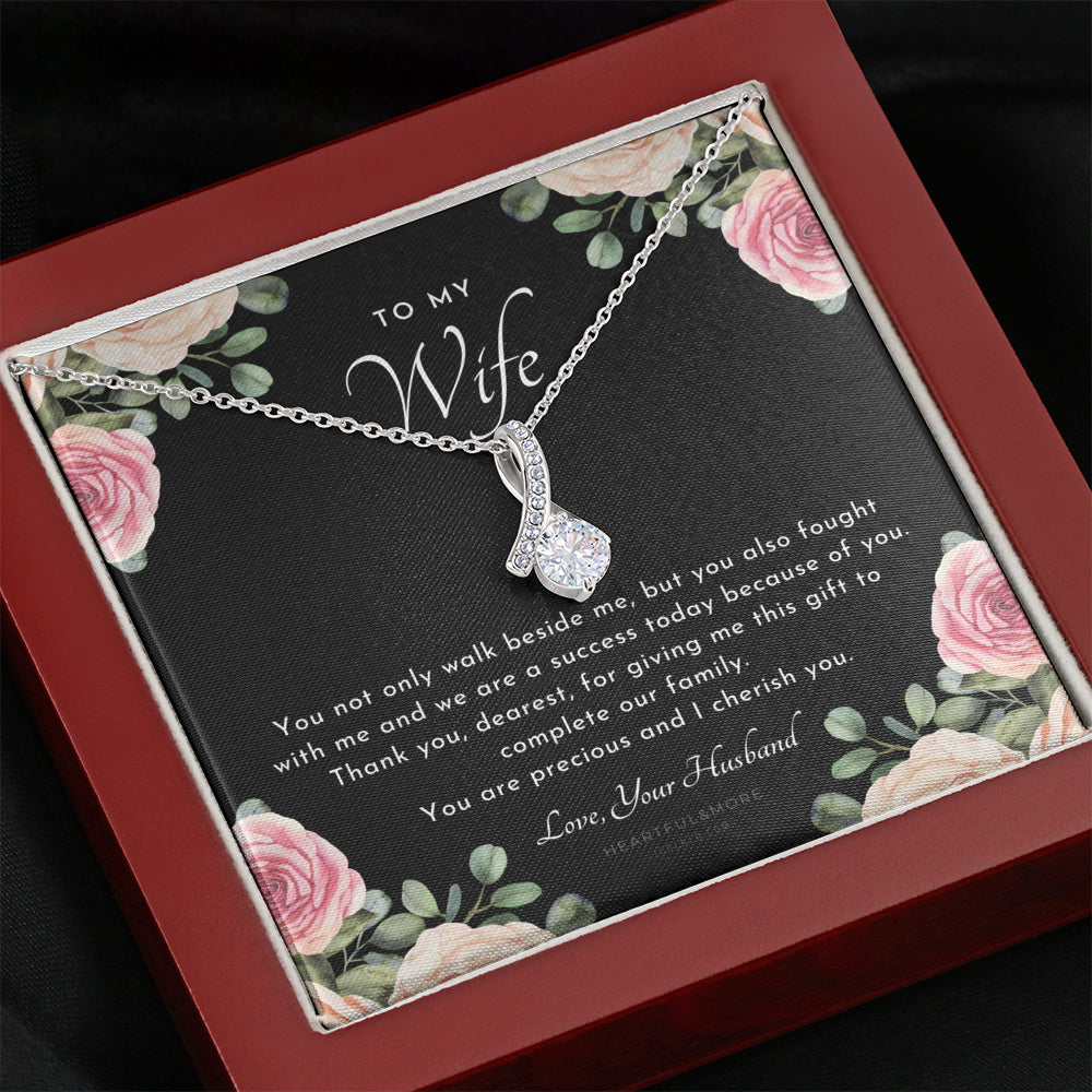 ALLURING BEAUTY Necklace, Postpartum Gift for Wife, Gift for Wife Post Pregnancy, Becoming A Mother Gift, Gift For Wife Birth, Wife After Pregnancy Necklace, Wife Becoming A Mom