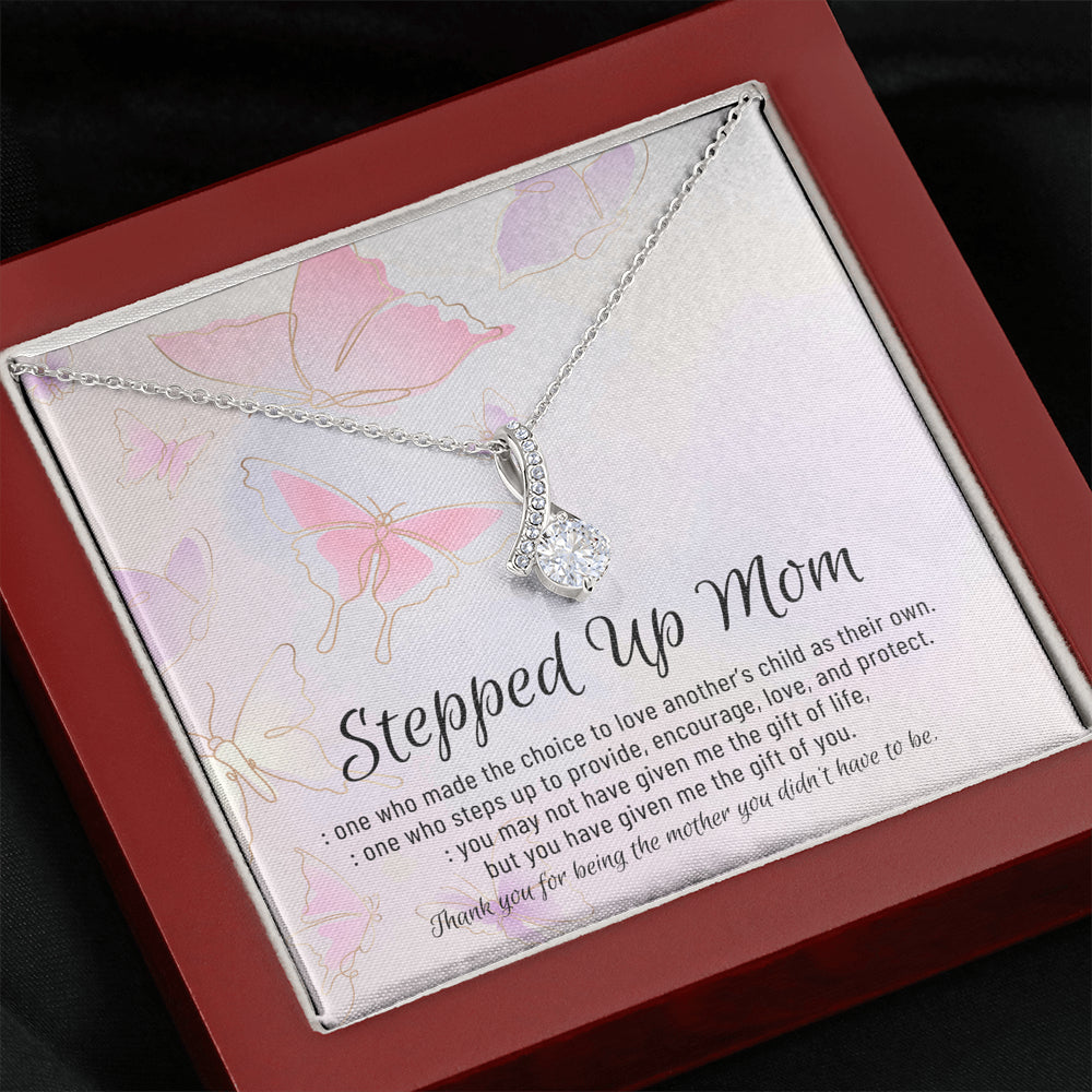 Stepmom Necklace, Stepmom Birthday Gift Idea, Meaningful Stepmom Gift, Thank You Stepmom, Unbiological Mom Gift, Bonus Mom Necklace